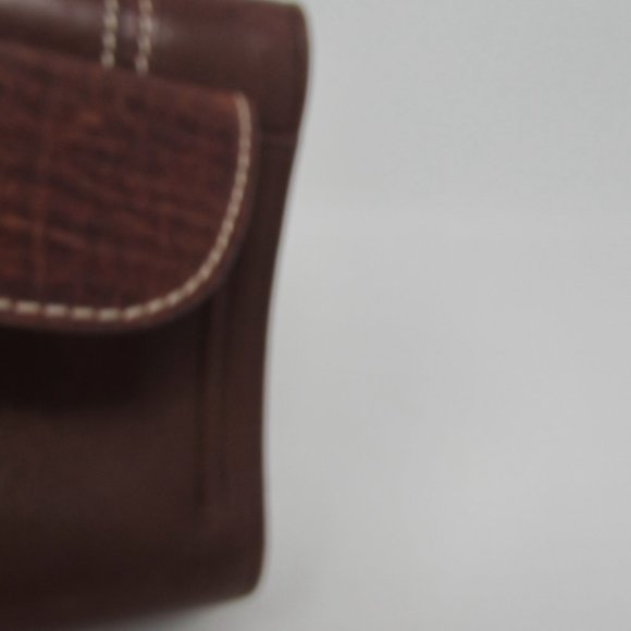 BOSCA LEATHER BIFOLD WALLET BROWN MEN'S Cc SLOTS DRIVER LICENSE FOLD OUT - Picture 8 of 8